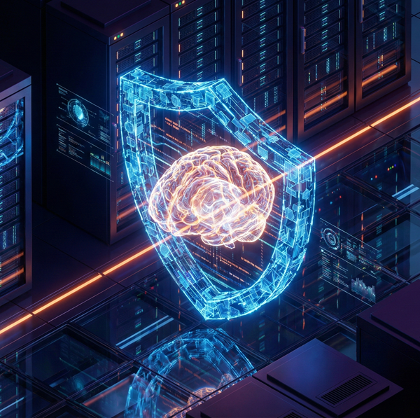 Illustration of a digital Trojan horse representing prompt injection attacks on LLM security.