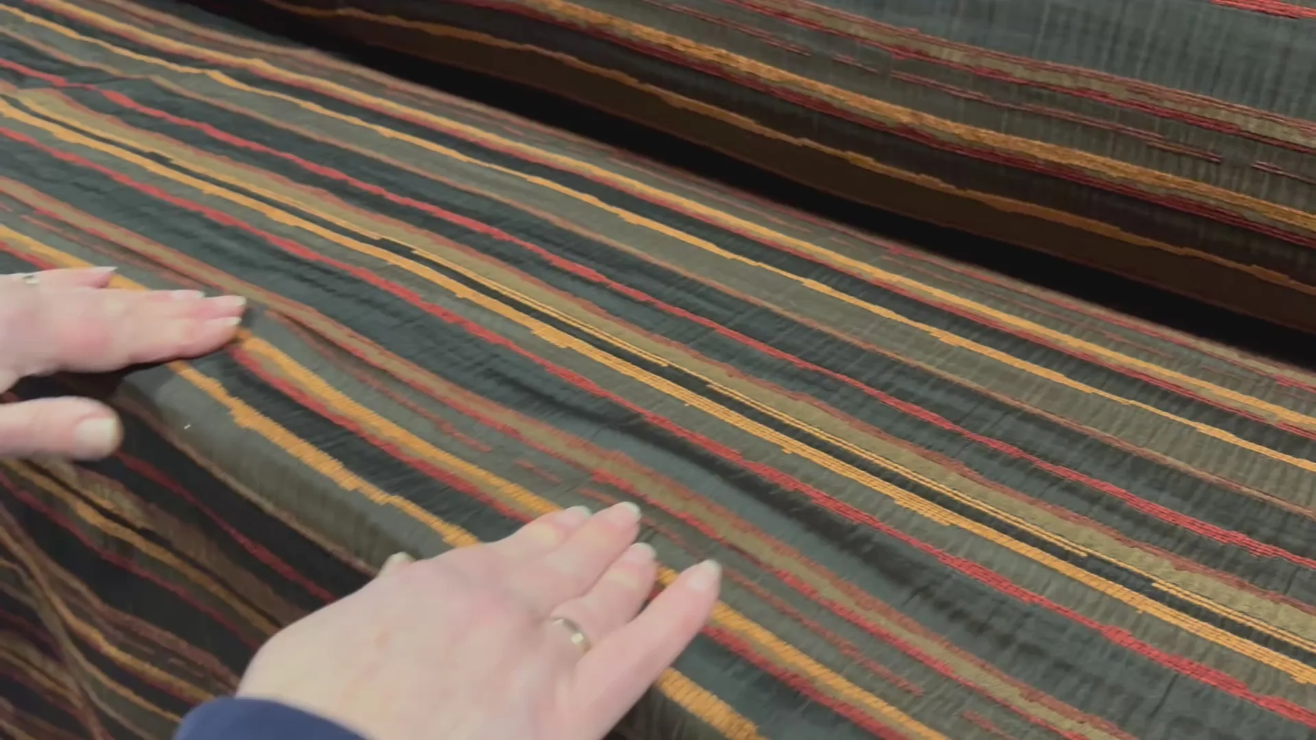 Chenille Stripe Fabric