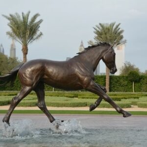 bronze horse sculptures