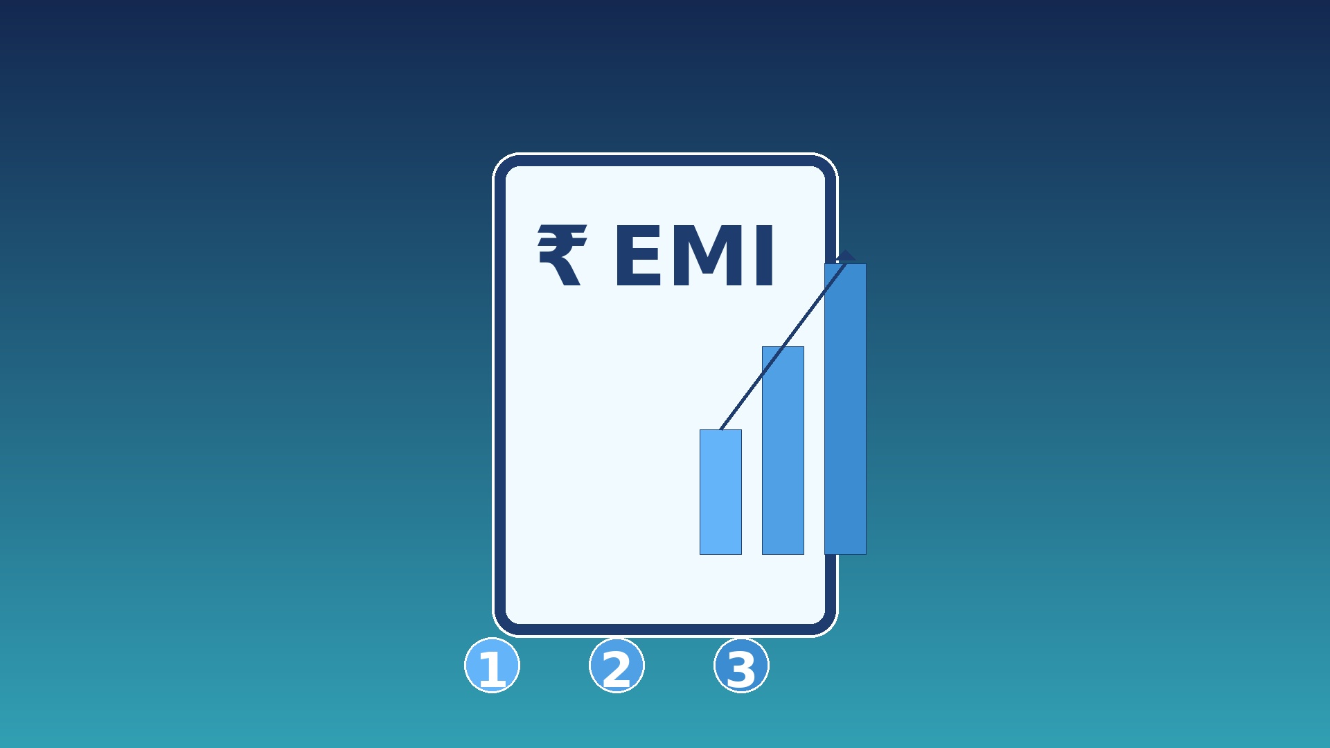 personal loan EMI calculator illustration concept